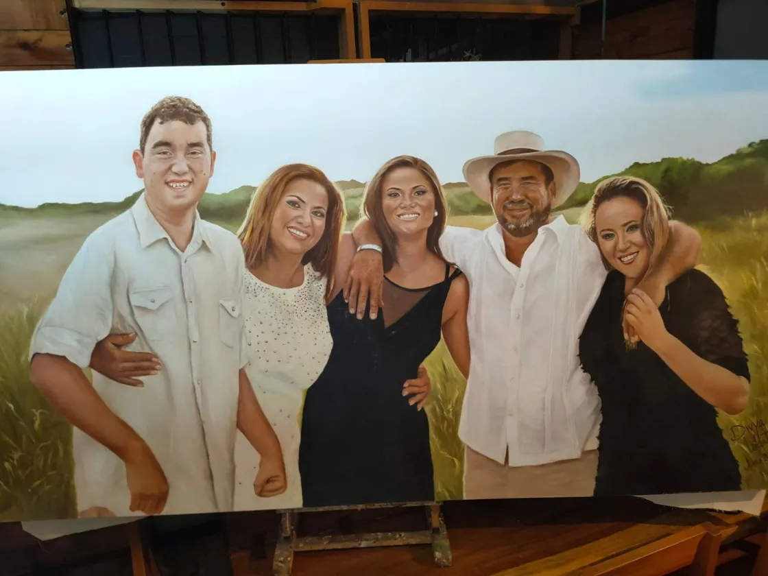 cover for Retrato de una hermosa familia.